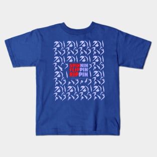 Spinnin Flippin Rippin - Get your dive on! Kids T-Shirt